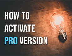 How to activate Pro version