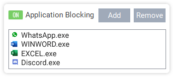 Anwendungsblockierung bei Best Free Keylogger